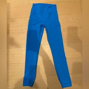 lululemon Wunder Under Hi-Rise Tight 25” – Blue, Size 2